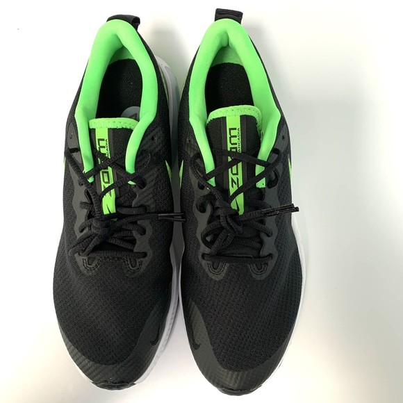 Nike Air Zoom Arcadia Low-Top Running Shoes Black/Green GS CK0715-020 Size 7Y - Picture 2 of 8